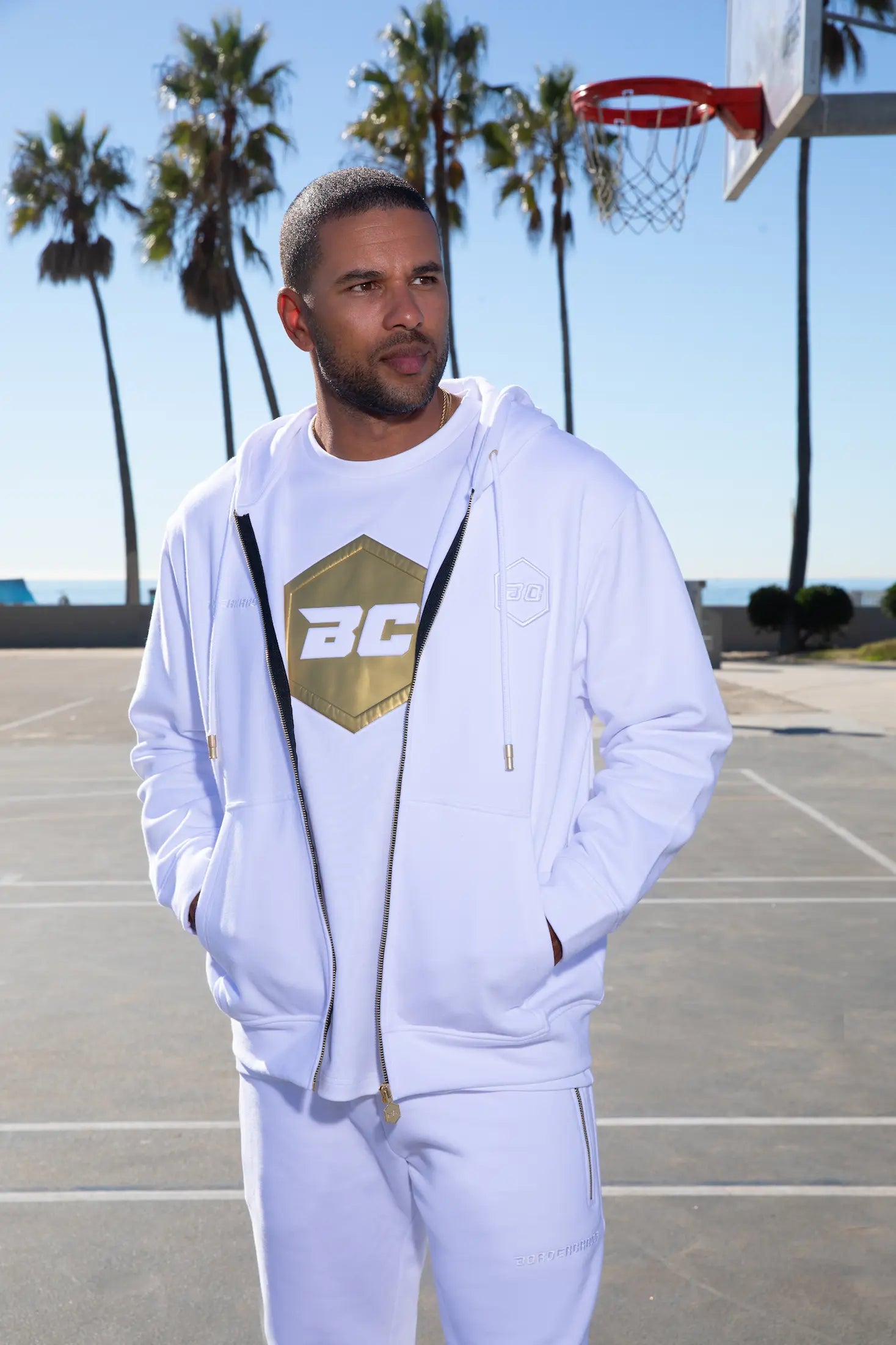 Zip-Hoodie White